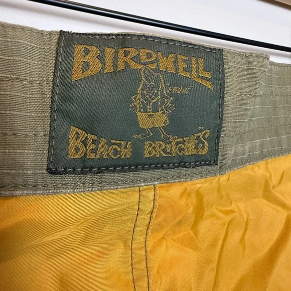 VTG Birdwell Beach Britches Mens 36 Yellow Board Shorts Swim Trunks California